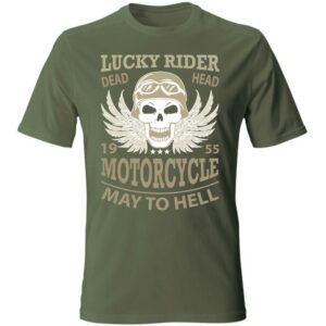 T-shirt Lucky Rider - Dead Head Motorcycle